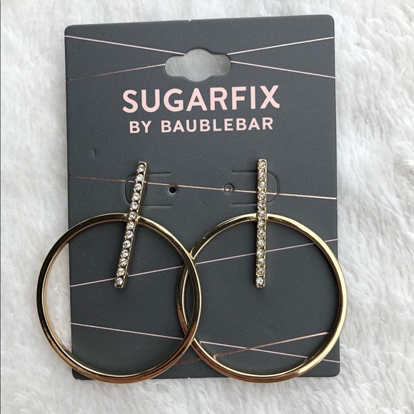BaubleBar Jewelry - New Sugarfix by Baublebar gold hoops earrings